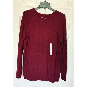 Sonoma NWTs Maroon Sweater In Size Large. PTP 19" Length 27.5